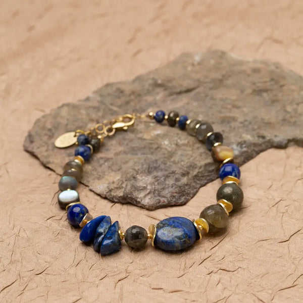 Abalone Flower Statement Bracelet