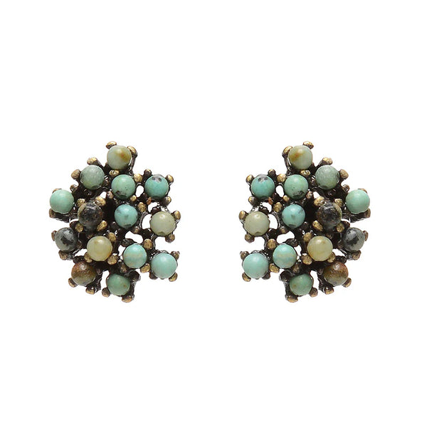 Beaded Cluster Earring