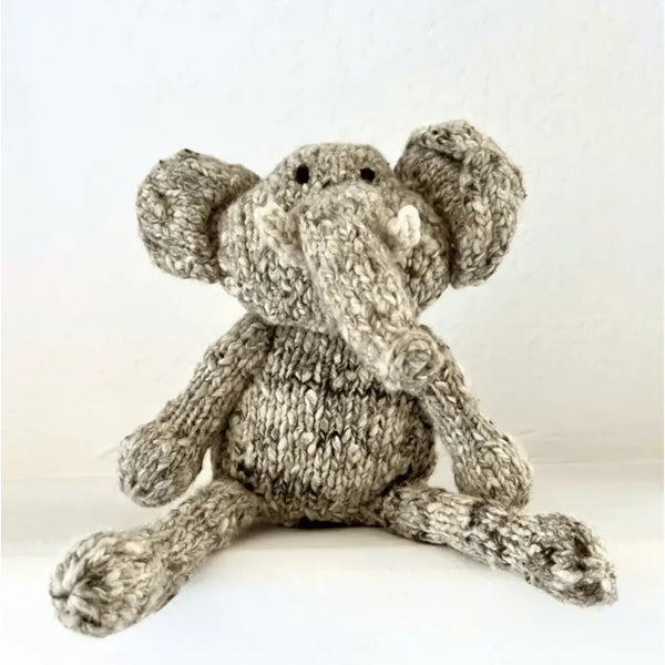 Organic Wool Knit Buddy| Elliott the Elephant