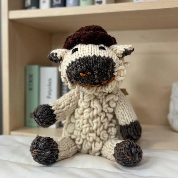 Organic Wool Knit Buddy | Sawyer the Sheep