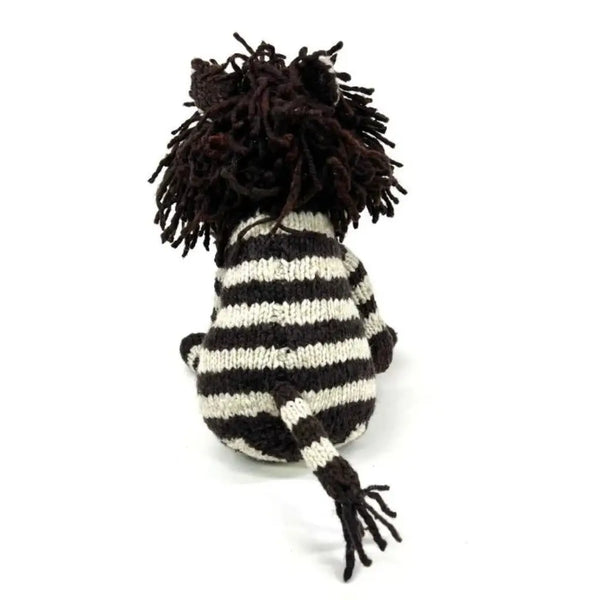 Organic Wool Knit Buddy | Zachary the Zebra