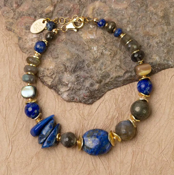 Abalone Flower Statement Bracelet