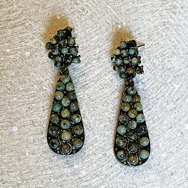 Small Double Drop Post Earrings