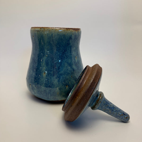 Stoneware Lidded Vessel
