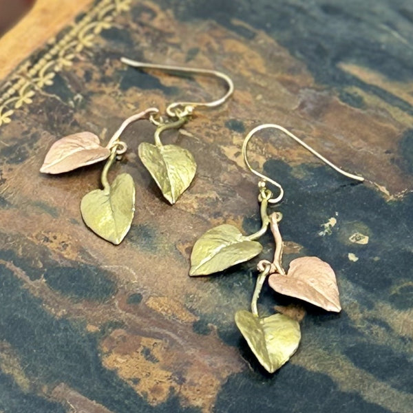Sweet Potato Vine Dangle Earrings