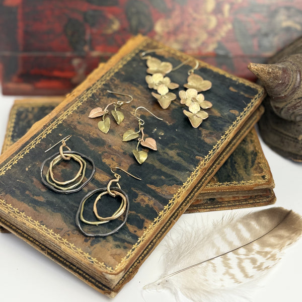 Sweet Potato Vine Dangle Earrings