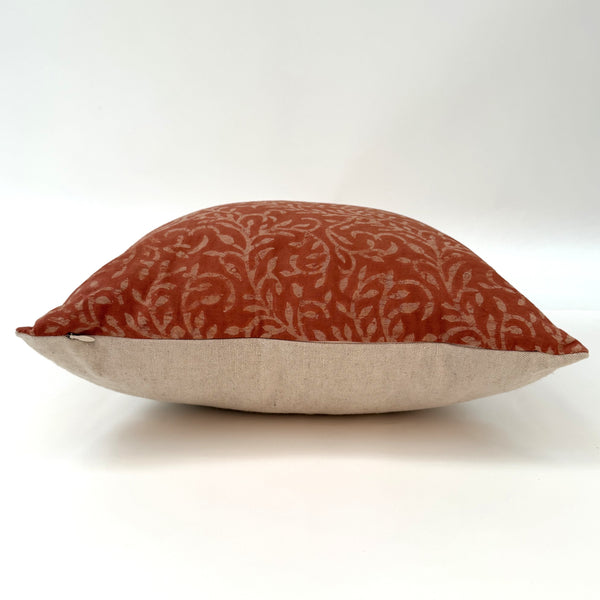 Terracotta Vine Pillow Cover