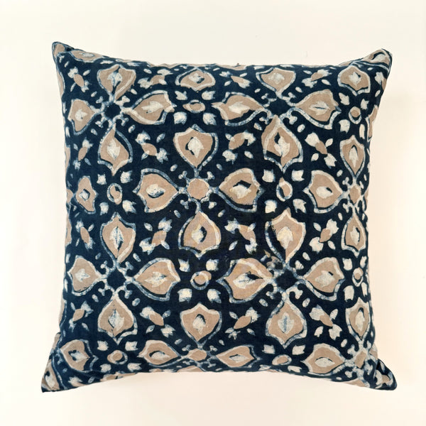 Gray Flower Pillow Cover