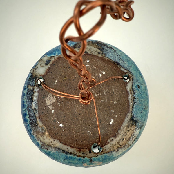 Blue Ceramic Birdhouse