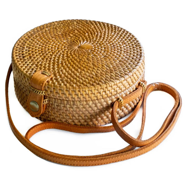 Round Ata Rattan Bag