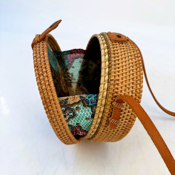 Round Ata Rattan Bag
