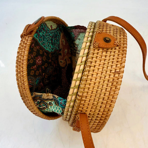 Round Ata Rattan Bag