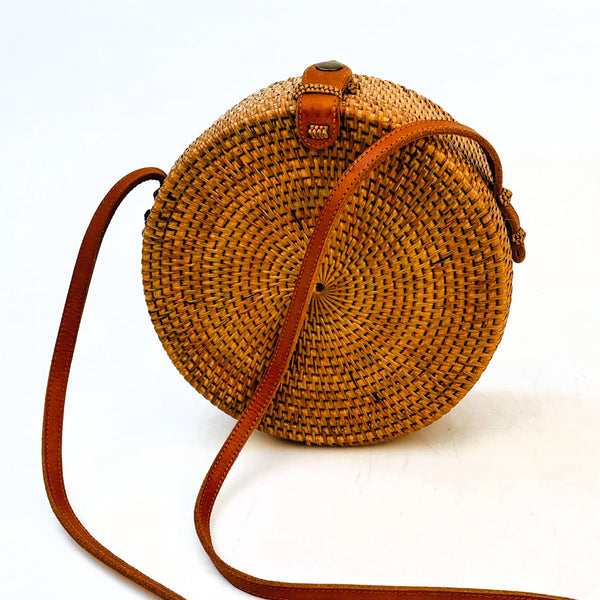 Round Ata Rattan Bag