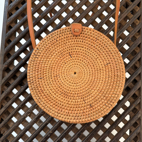 Round Ata Rattan Bag