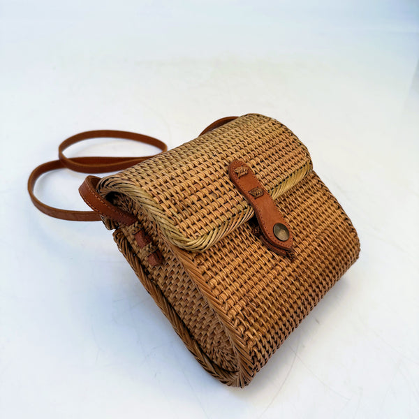 Hand-woven Rattan Purse