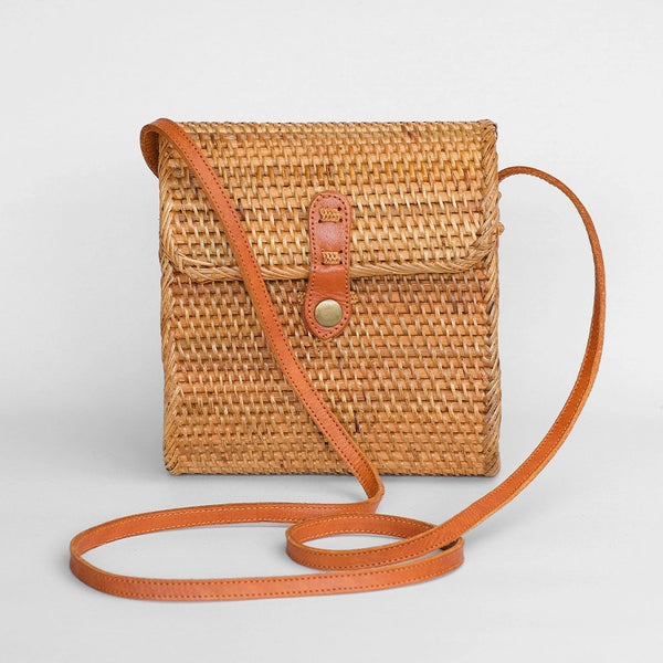 Hand-woven Rattan Purse