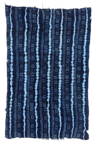 West African Indigo Cloth Cross Pattern