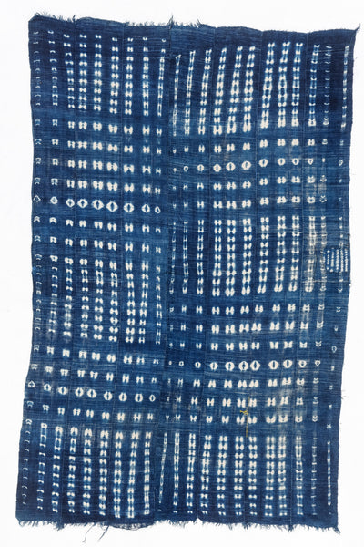 West African Indigo Cloth Deer Print Pattern