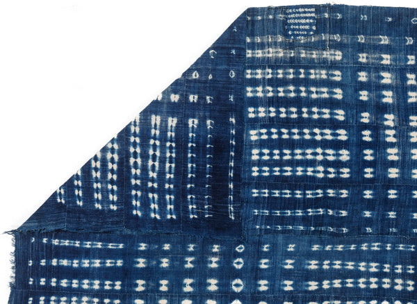 West African Indigo Cloth Deer Print Pattern