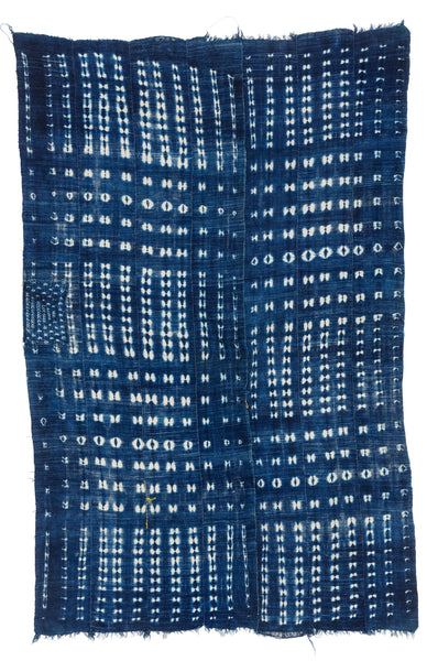 West African Indigo Cloth Deer Print Pattern