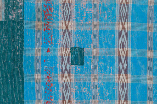 Vintage Kantha Indian Gudari Quilt