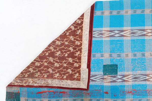 Vintage Kantha Indian Gudari Quilt